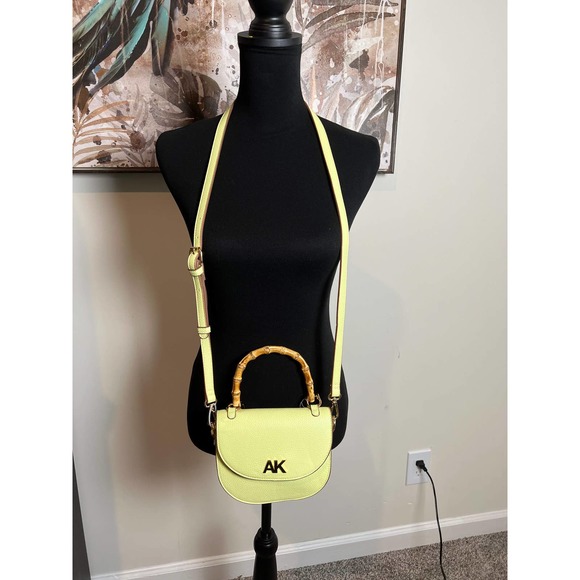 Anne Klein Mini Bamboo Top Handle Detachable Adjustable Crossbody - Picture 1 of 8